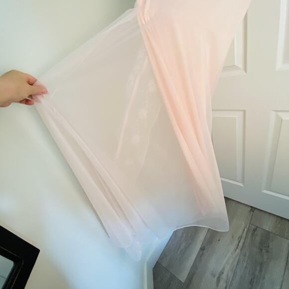 Vtg Shadowline Nightgown Womens Small Pink Wrap Lace Embroidered Lingerie Sheer - Picture 6 of 8